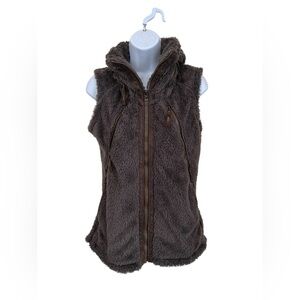 Kuhl Women’s Flight Fleece Smoky Brown Warm Winter Layering Vest Size Small